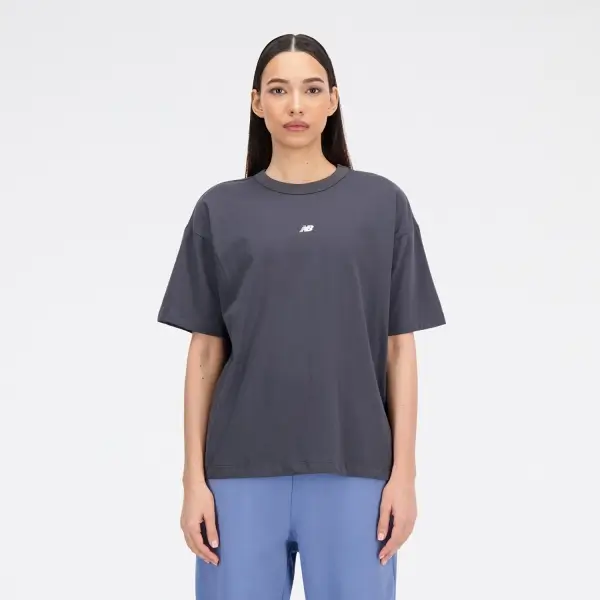 New Balance Lifestyle Kadın Tişört - WNT1403-ANT