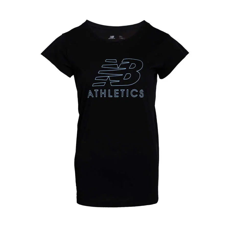 New Balance Athletics Tee Kadın Tişört - WPS003-BK