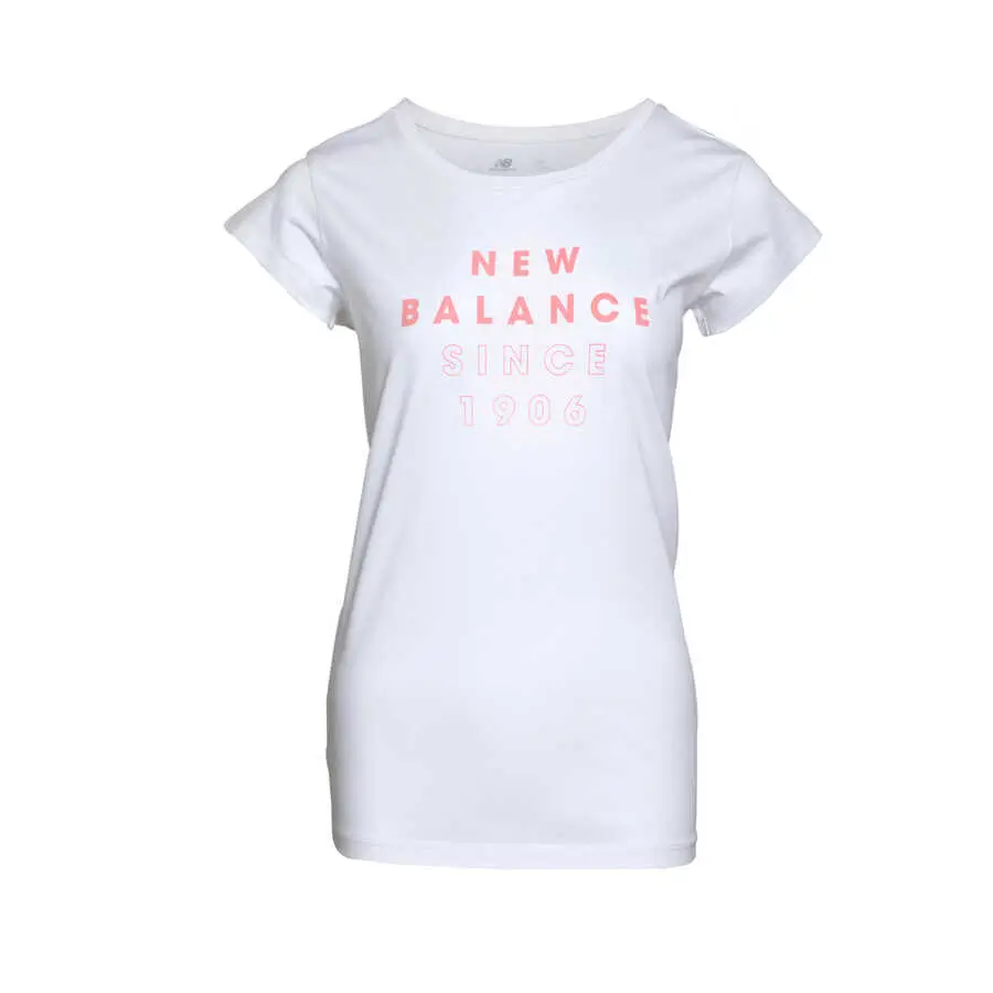New Balance Kadın Tişört - WPS004-WT