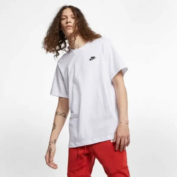 Nike Sportswear Club Beyaz Erkek Tişört - AR4997-101