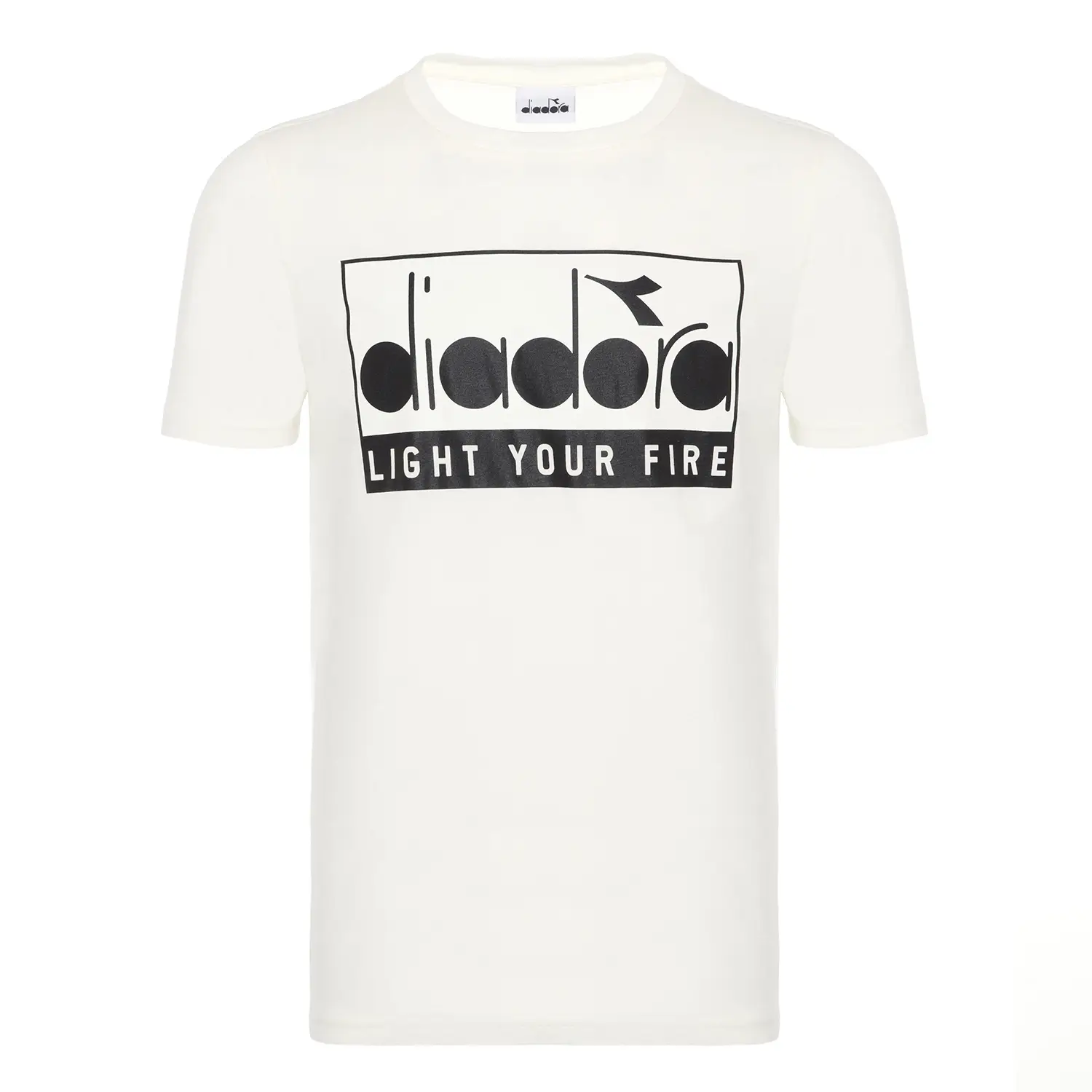 Diadora Ss T.shirt Iconic LYF Kırık Beyaz Erkek Tişört - 502.175835-20007