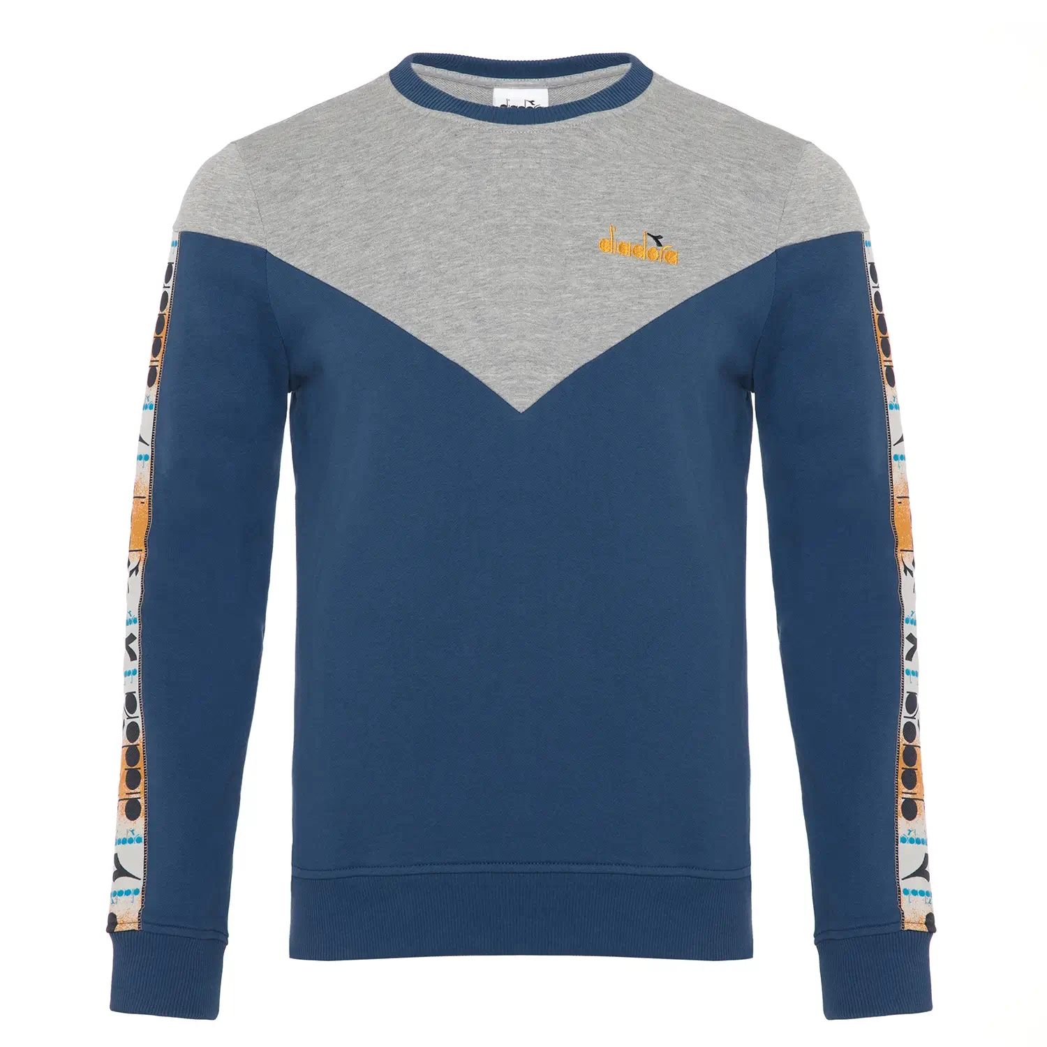 Diadora Sweatshirt Crew Offside V İndigo Mavi Erkek Sweatshirt - 502.176091-60065