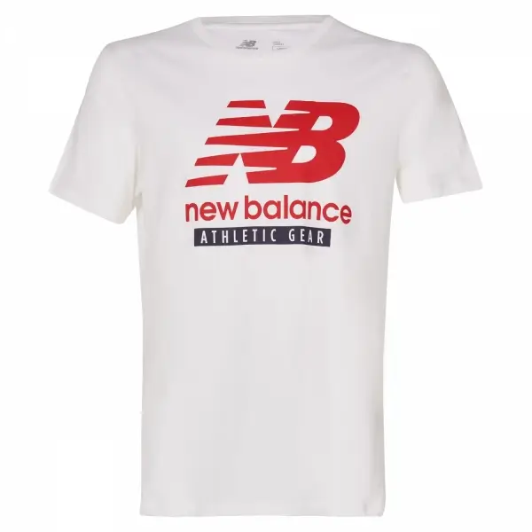 New Balance Lifestyle Beyaz Erkek Tişört  - MNT1205-WT