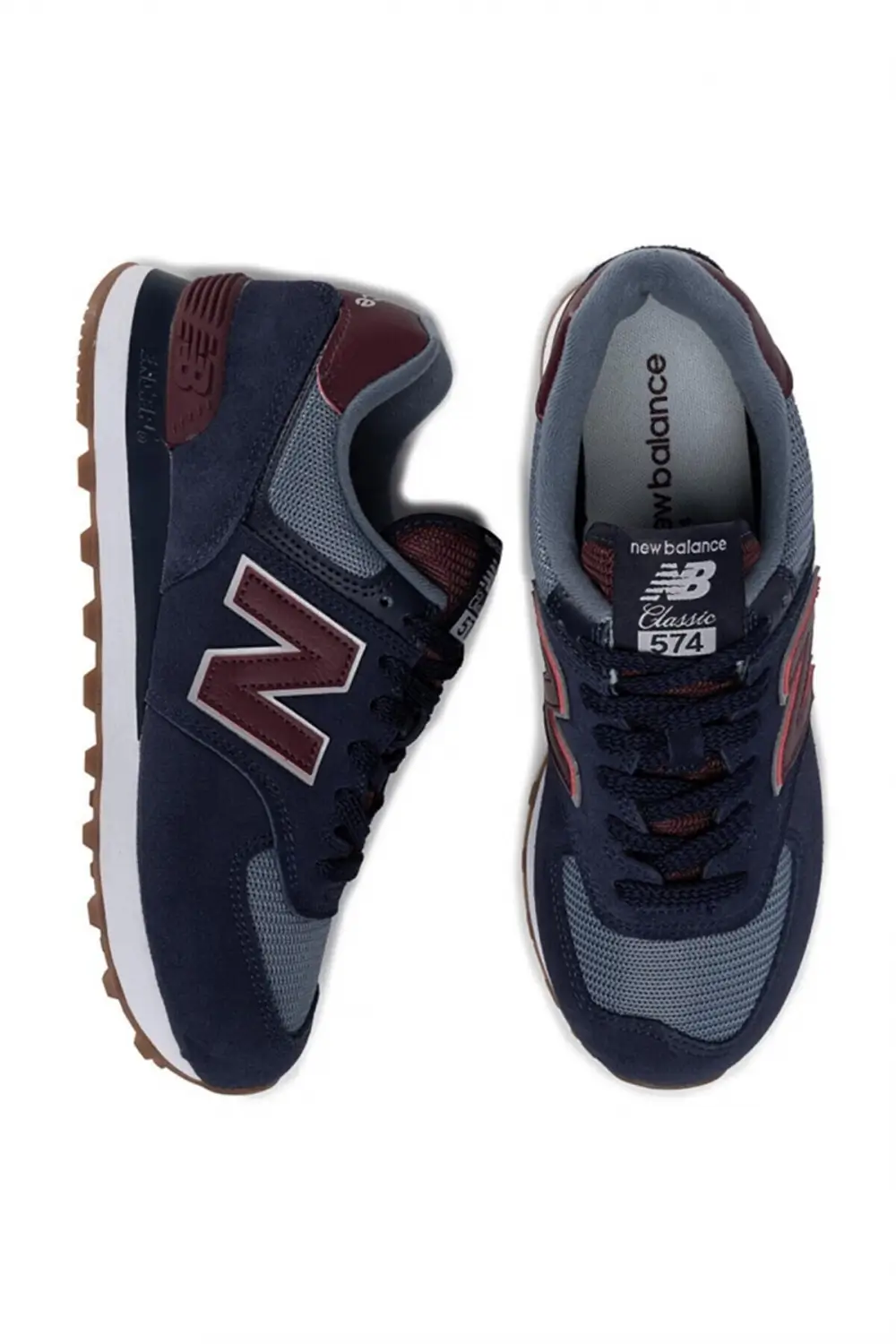New balance 574 bordo erkek sales