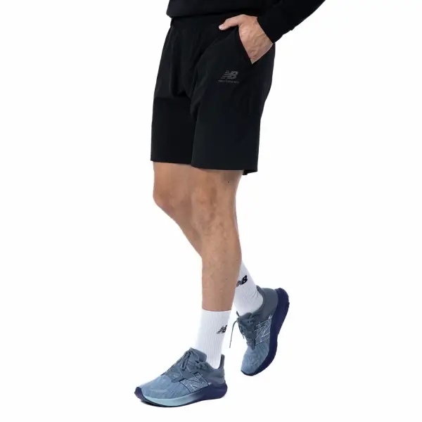 New Balance Lifestyle Erkek Şort - MPS1277-BK
