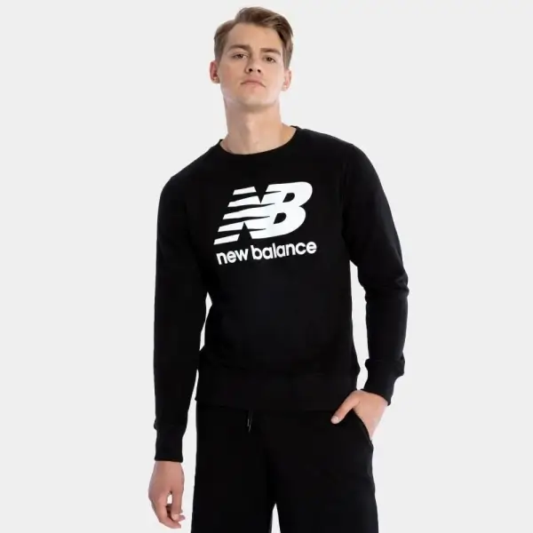 New Balance Siyah Erkek Sweatshirt - MTC1105-BK