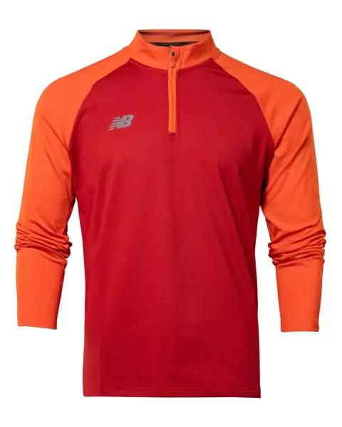 New Balance Erkek Performans Sweatshirt - TST2201-RED