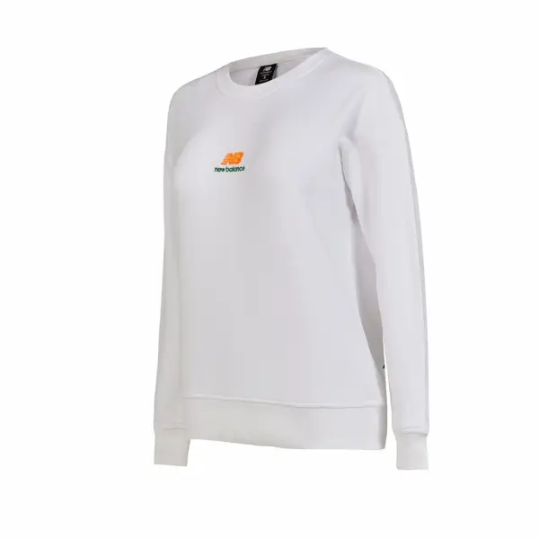 New Balance Lifestyle Kadın Sweatshirt - WNH1308-WT