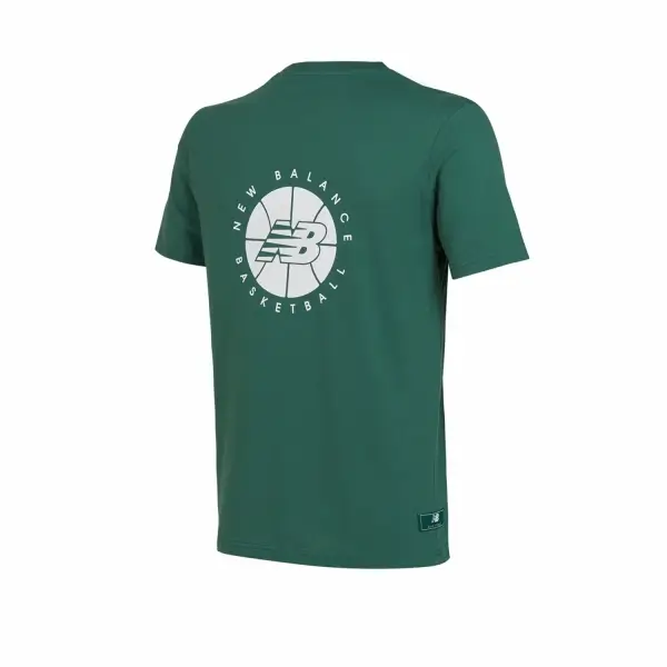 New Balance Lifestyle Erkek Tişört - MNT1343-GRN